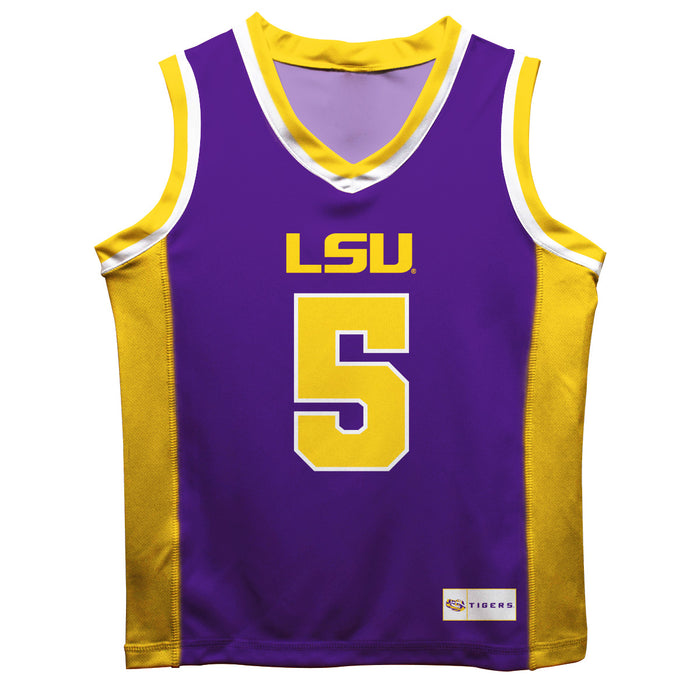 LSU Tigers Vive La Fete Sa'Myah Smith Game Day Purple Boys Basketball Jersey