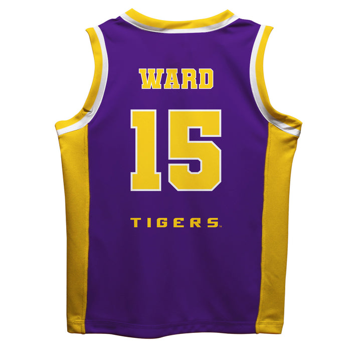 LSU Tigers Vive La Fete Tyrell Ward Game Day Purple Boys Basketball Jersey