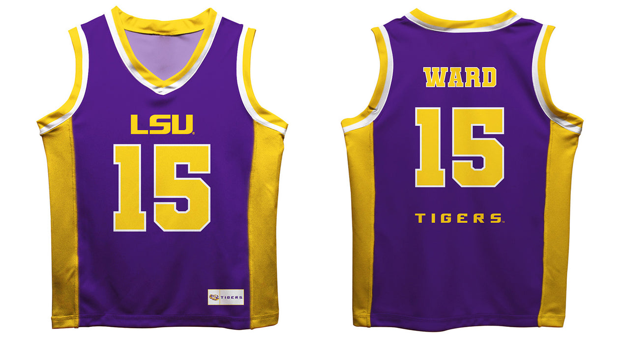 LSU Tigers Vive La Fete Tyrell Ward Game Day Purple Boys Basketball Jersey