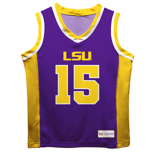 LSU Tigers Vive La Fete Tyrell Ward Game Day Purple Boys Basketball Jersey