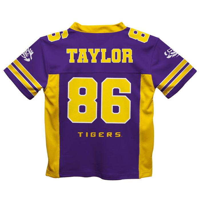 LSU Tigers Vive La Fete Mason Taylor Game Day Purple Boys Football Jersey