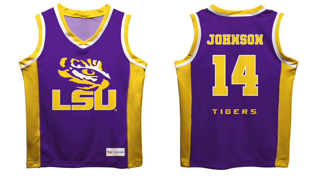 LSU Tigers Vive La Fete Flau'jae Johnson Game Day Purple Boys Basketball Fashion Top