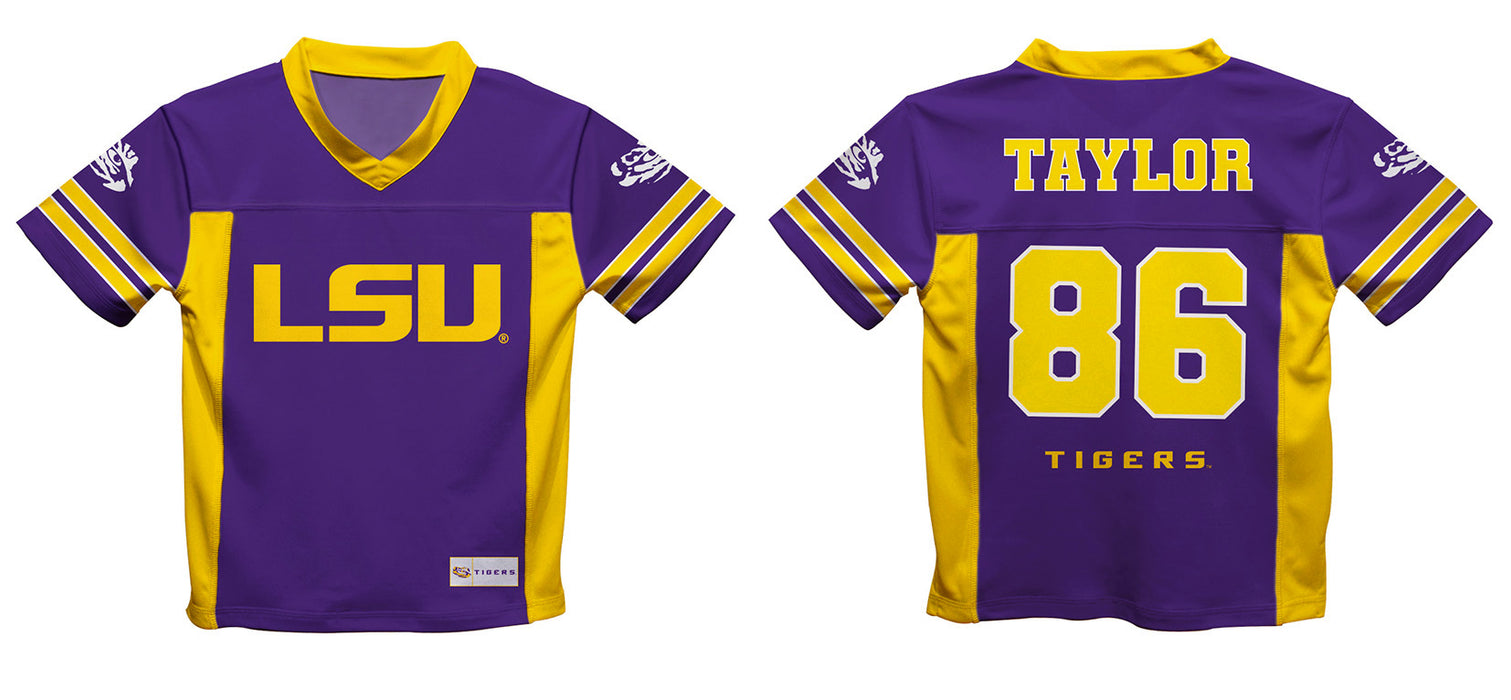 LSU Tigers Vive La Fete Mason Taylor Game Day Purple Boys Football Fashion Top