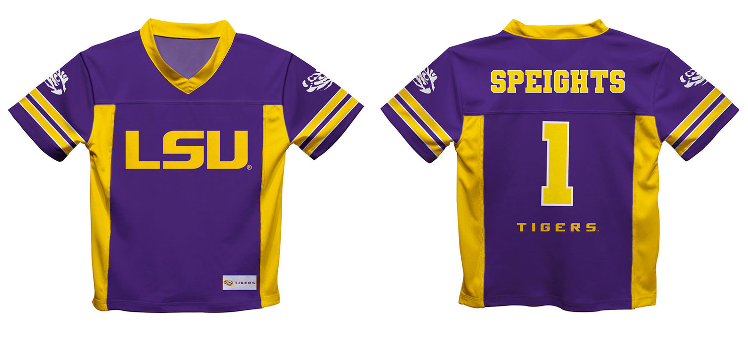 LSU Tigers Vive La Fete Omar Speights Game Day Purple Boys Football Fashion Top