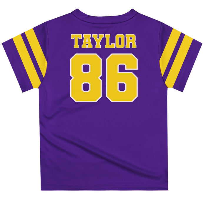 LSU Tigers Vive La Fete Mason Taylor Boys Game Day Purple Short Sleeve Tee