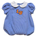 Lincoln University Lions LU Embroidered Royal Girls Baby Bubble Short Sleeve