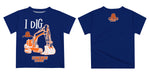 Lincoln University Lions LU Vive La Fete Excavator Boys Game Day Blue Short Sleeve Tee - Vive La Fête - Online Apparel Store