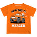 Mercer University Bears MU  Vive La Fete Monster Truck Boys Game Day Orange Short Sleeve Tee