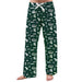 Michigan State Spartans Repeat Print Hand Sketched Vive La Fete Impressions Artwork Womens  Green  Lounge Pants