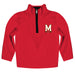 University of Maryland Terrapins Hand Sketched Vive La Fete Impressions Artwork  Red Quarter Zip Pullover V1