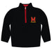 University of Maryland Terrapins Hand Sketched Vive La Fete Impressions Artwork  Black Quarter Zip Pullover V1