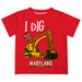 University of Maryland Terrapins Vive La Fete Excavator Boys Game Day Red Short Sleeve Tee