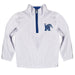 Memphis Tigers Hand Sketched Vive La Fete Impressions Artwork  White Quarter Zip Pullover V1