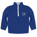 Memphis Tigers Hand Sketched Vive La Fete Impressions Artwork  Blue Quarter Zip Pullover V1