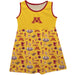 Minnesota Golden Gophers Sleeveless Tank Dress Girls Gold Repeat Print Hand Sketched Vive La Fete Impressions