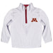 Minnesota Golden Gophers Hand Sketched Vive La Fete Impressions Artwork  White Quarter Zip Pullover V1