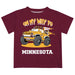 Minnesota Golden Gophers  Vive La Fete Monster Truck Boys Game Day Maroon Short Sleeve Tee