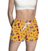 Minnesota Golden Gophers Repeat Print Hand Sketched Vive La Fete Impressions Artwork Womens Gold Lounge Shorts