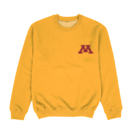 Minnesota Golden Gophers Hand Sketched Vive La Fete Impressions Artwork Womens  Gold Crewneck Sweatshirt