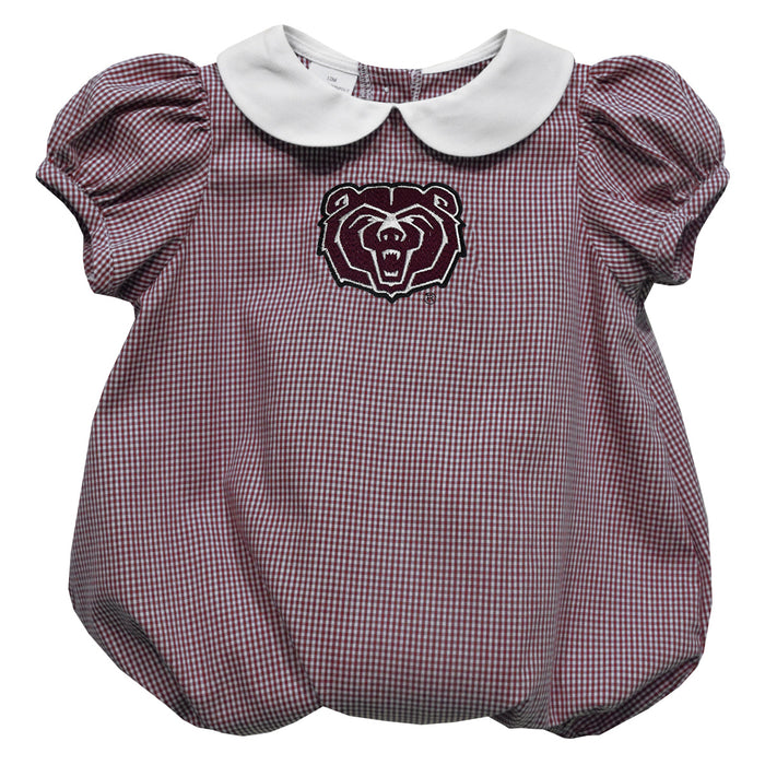 Missouri State Bears Embroidered Maroon Girls Baby Bubble Short Sleeve