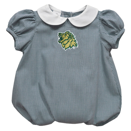 Missouri Southern State University Lions MSSU Embroidered Hunter Green Girls Baby Bubble Short Sleeve