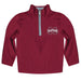 Mississippi State Bulldogs Hand Sketched Vive La Fete Impressions Artwork  Maroon Quarter Zip Pullover V1