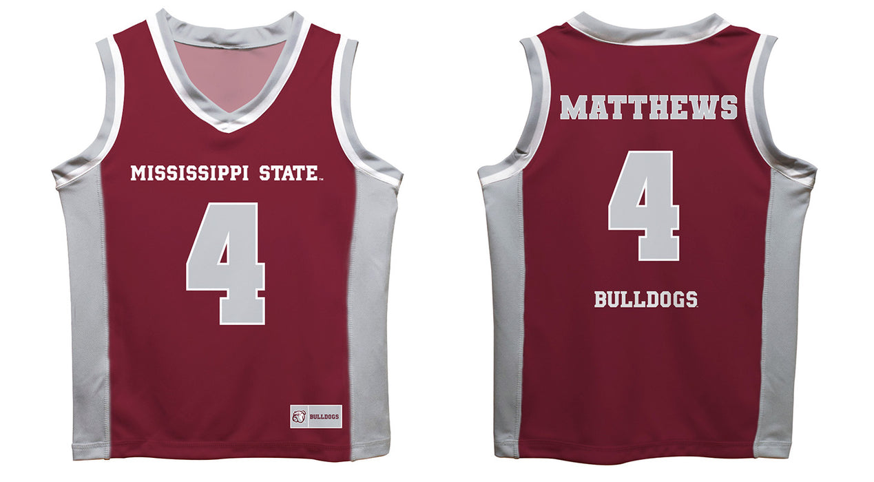 Mississipi State  Vive La Fete Cameron Matthews Game Day Maroon Boys Basketball Jersey