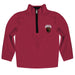 University of Montana Grizzlies Hand Sketched Vive La Fete Impressions Artwork  Maroon Quarter Zip Pullover V1