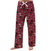 University of Montana Grizzlies Repeat Print Hand Sketched Vive La Fete Impressions Artwork Womens  Maroon  Lounge Pants