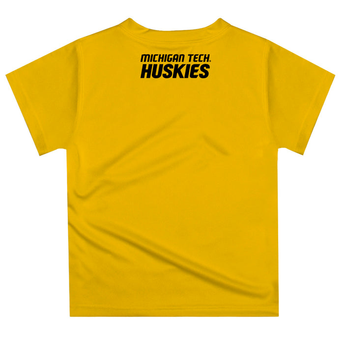 Michigan Tech Huskies MTU Vive La Fete Excavator Boys Game Day Gold Short Sleeve Tee - Vive La Fête - Online Apparel Store