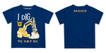 North Carolina A&T Aggies Vive La Fete Excavator Boys Game Day Blue Short Sleeve Tee - Vive La Fête - Online Apparel Store