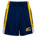 Northern Arizona Lumberjacks Vive La Fete Game Day Blue Stripes Boys Solid Gold Athletic Mesh Short