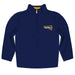 Northern Arizona Lumberjacks Vive La Fete Game Day Solid Navy Quarter Zip Pullover Sleeves