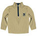 US Naval Academy Midshipmen Hand Sketched Vive La Fete Impressions Artwork Gold Quarter Zip Pullover V1