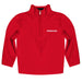 University of Nebraska Huskers Vive La Fete Game Day Solid Red Quarter Zip Pullover Sleeves