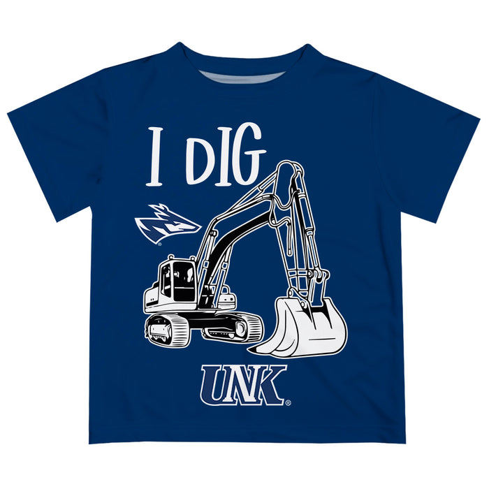 Nebraska-Kearney Lopers UNK Vive La Fete Excavator Boys Game Day Blue Short Sleeve Tee