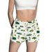 North Dakota Bison Repeat Print Hand Sketched Vive La Fete Impressions Artwork Womens White Lounge Shorts