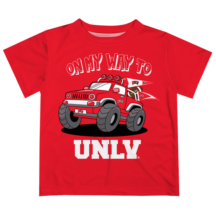 UNLV Rebels  Vive La Fete Monster Truck Boys Game Day Red Short Sleeve Tee