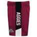 New Mexico State Aggies Vive La Fete Game Day Maroon Stripes Boys Solid Black Athletic Mesh Short - Vive La Fête - Online Apparel Store