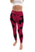 New Mexico State University Aggies, NMSU Aggies Vive La Fete Paint Brush Logo on Waist Women Crimson Yoga Leggings