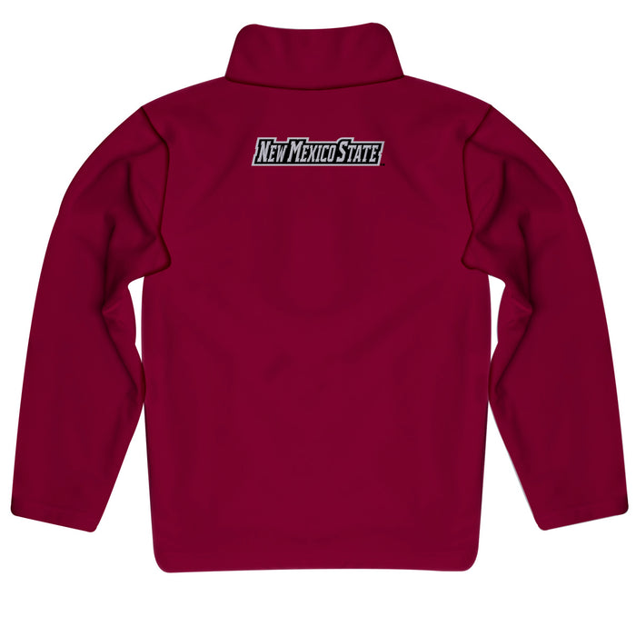 New Mexico State Aggies Vive La Fete Logo and Mascot Name Womens Maroon Quarter Zip Pullover - Vive La Fête - Online Apparel Store