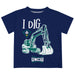 University of North Carolina Seahawks UNCW Vive La Fete Excavator Boys Game Day Navy Short Sleeve Tee