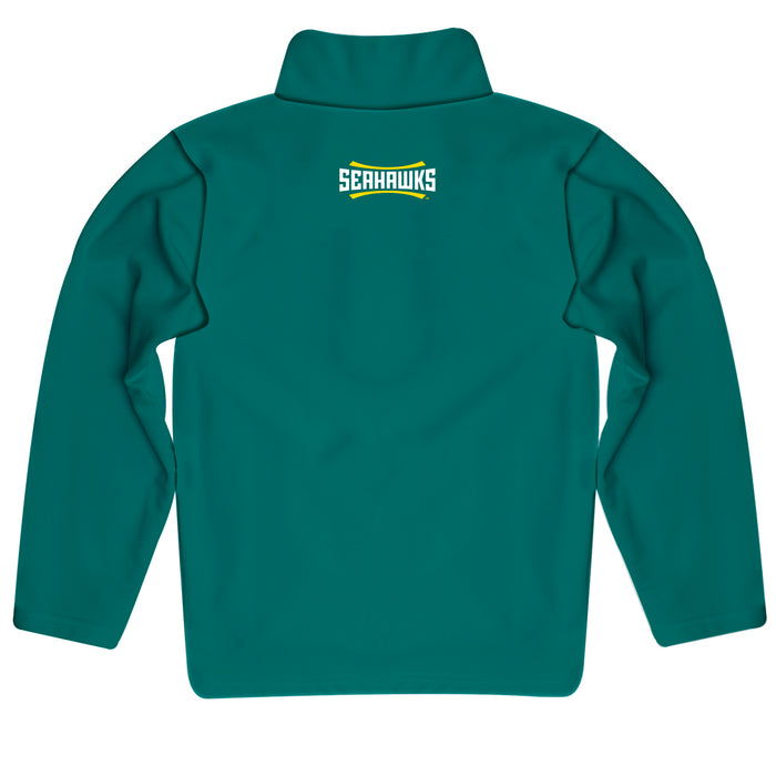 UNC Wilmington Seahawks Vive La Fete Logo and Mascot Name Womens Teal Quarter Zip Pullover - Vive La Fête - Online Apparel Store