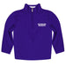 Northwestern University Wildcats Vive La Fete Game Day Solid Purple Quarter Zip Pullover Sleeves