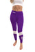 New York Violets Vive La Fete Game Day Collegiate Ankle Color Block Women Purple White Yoga Leggings
