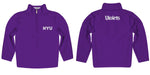 New York Violets Vive La Fete Logo and Mascot Name Womens Purple Quarter Zip Pullover - Vive La Fête - Online Apparel Store