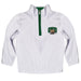 Ohio University Bobcats Hand Sketched Vive La Fete Impressions Artwork  White Quarter Zip Pullover V1