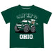 Ohio University Bobcats  Vive La Fete Monster Truck Boys Game Day Green Short Sleeve Tee