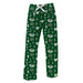 Ohio University Bobcats Repeat Print Hand Sketched Vive La Fete Impressions Artwork Womens  Green  Lounge Pants