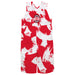 Ohio State Buckeyes Vive La Fete Red And White Paint Brush Desing Logo Boys Overall Team Bibs